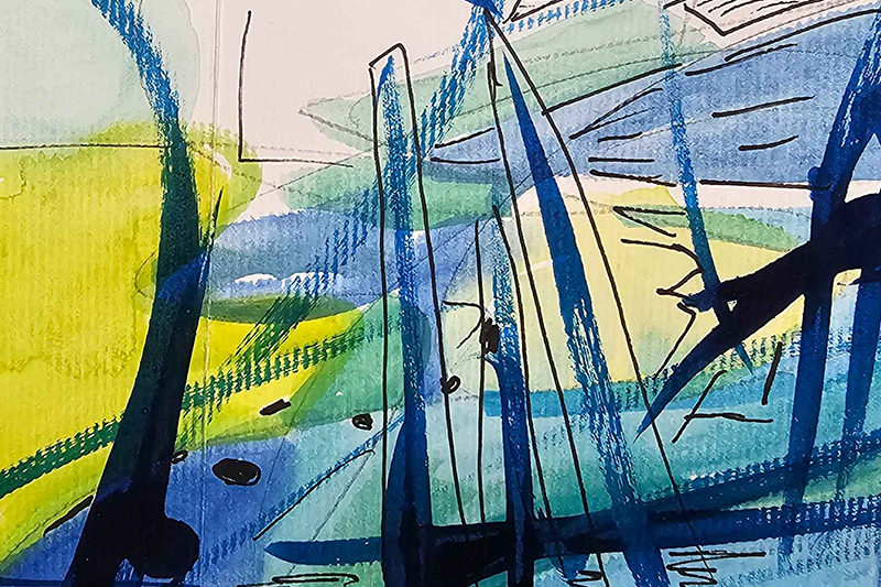 Abstraktni detail pokrajine, vizualni dnevnik, Zlatka prelog Art